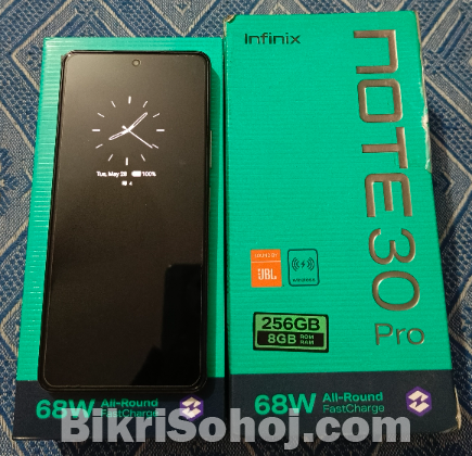 Inifinix Note30 Pro Full Box 8/256